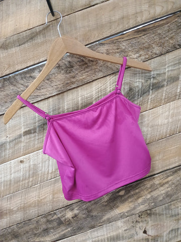 The Fuchsia Crop Tank Top