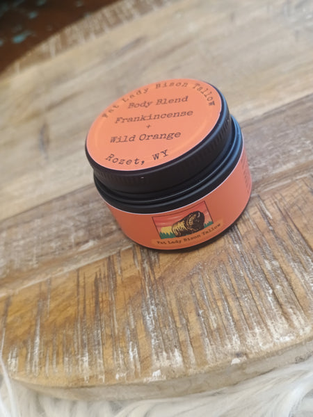 The Small Frankincense and Wild Orange Body Blend Tallow