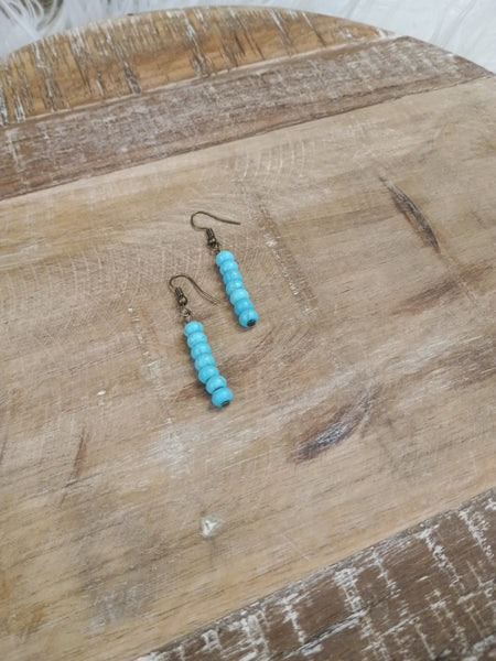 The I Will Start Turquoise Earrings