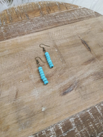 The I Will Start Turquoise Earrings