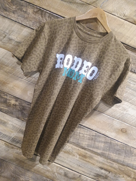 The Rodeo Mom Leopard Brown Tee