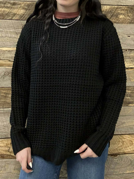 The Come Here Black Sweater