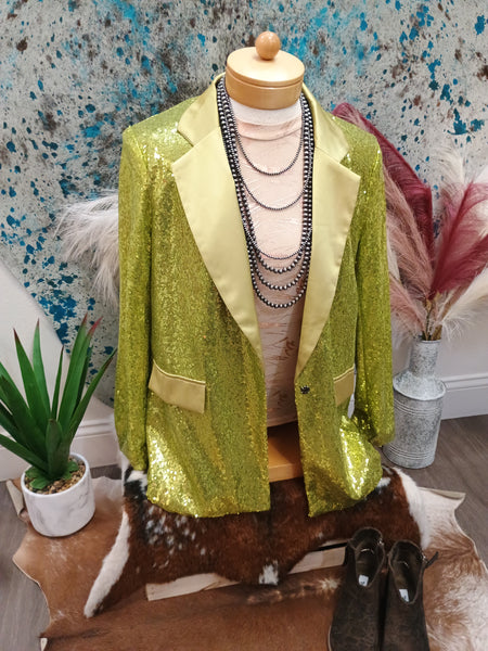 The Green Sequins Blazer