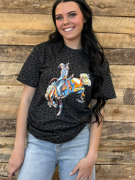 The CrissCross Chaos Bronc Leopard Tee