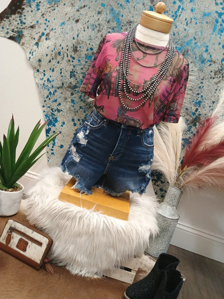 The Cowtown Couture Mesh Top