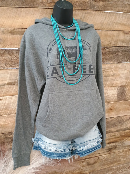 The Eat Beef Grey Hoodie Sweatshirt