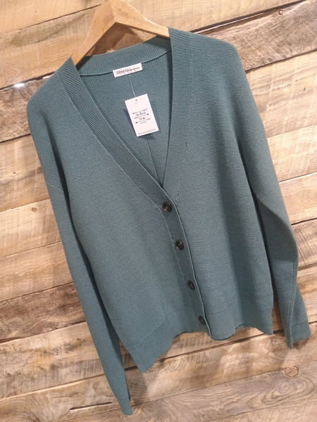 The Way There Button Up Ash Jade Sweater