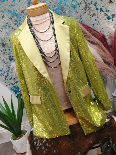 The Green Sequins Blazer