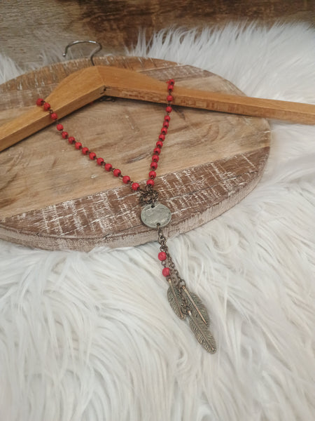 The Come Here Red Nickel Necklace