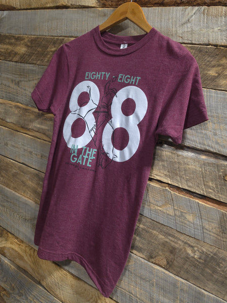 The 88 Marron Heathered Tee
