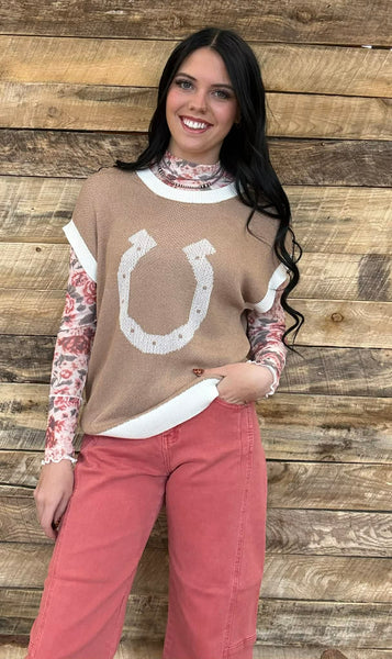 The Lucky Horseshoe Sweater Vest