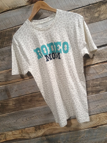 The Rodeo Mom Leopard Cream Tee
