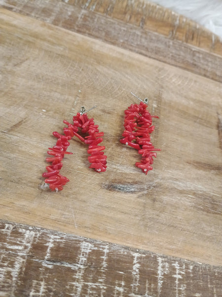 The Pieces Of This Red Earrings
