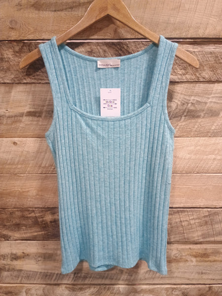 The Talk It Up Turquoise Tank Top