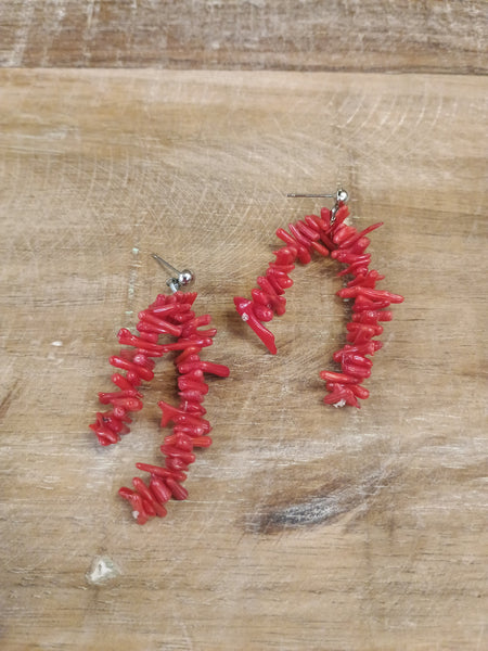 The Pieces Of This Red Earrings
