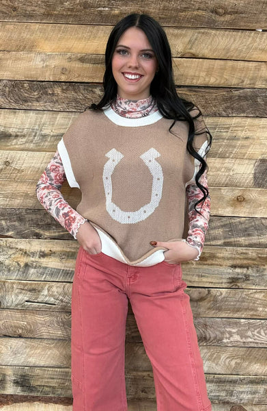 The Lucky Horseshoe Sweater Vest