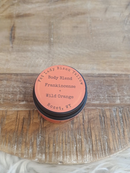 The Small Frankincense and Wild Orange Body Blend Tallow