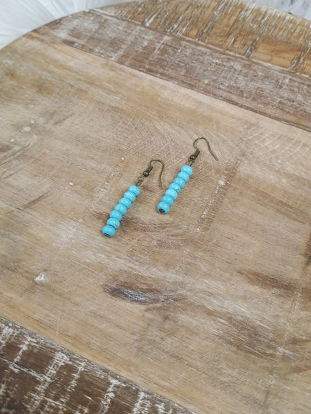 The I Will Start Turquoise Earrings