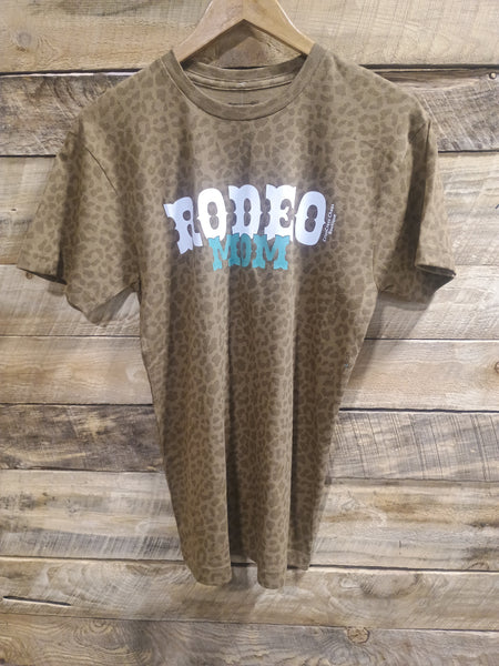 The Rodeo Mom Leopard Brown Tee