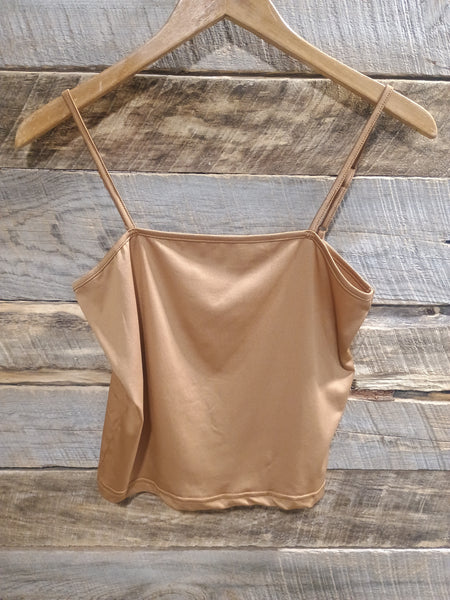 The Dark Mustard Crop Tank Top