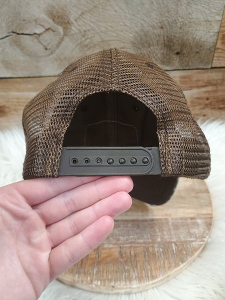 The Turquoise Concho Distressed Leopard Cap