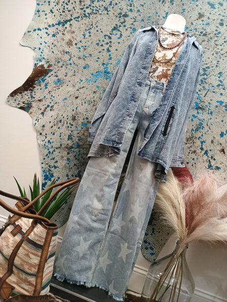 The Perfect Denim Fringe Jacket