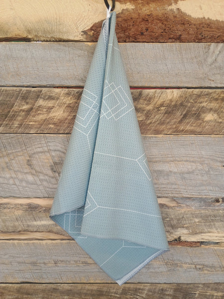 The Stipes and Arrows Sage Green Towel