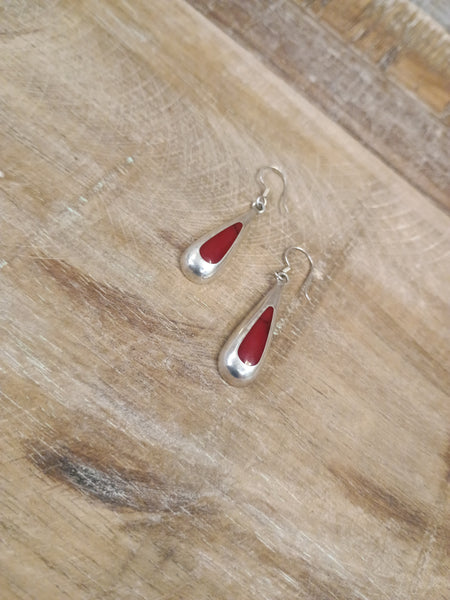 The Cry Over This Red Teardrop Earrings