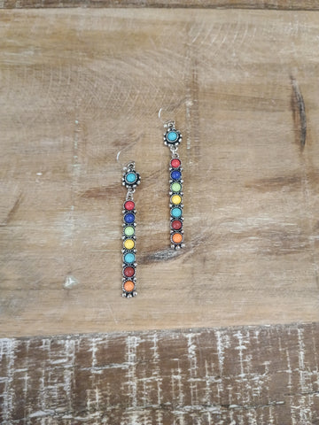 The Real Time Straight Rainbow Earrings