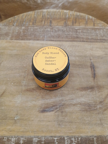 The Small Coffee and Amber and Sandalwood Body Blend Tallow