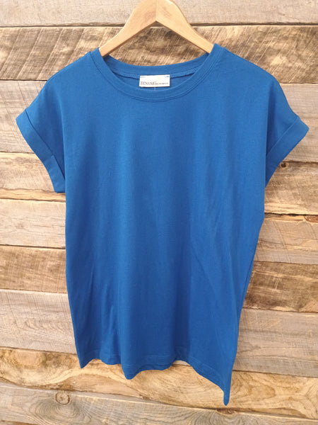 The Take It Basic Classic Blue Top