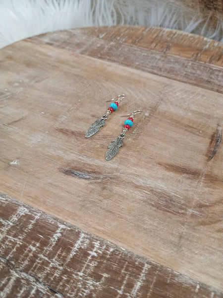 The Real Time Feather Earrings