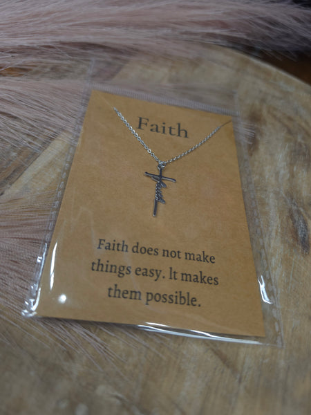 The Faith Cross Waterproof Necklace