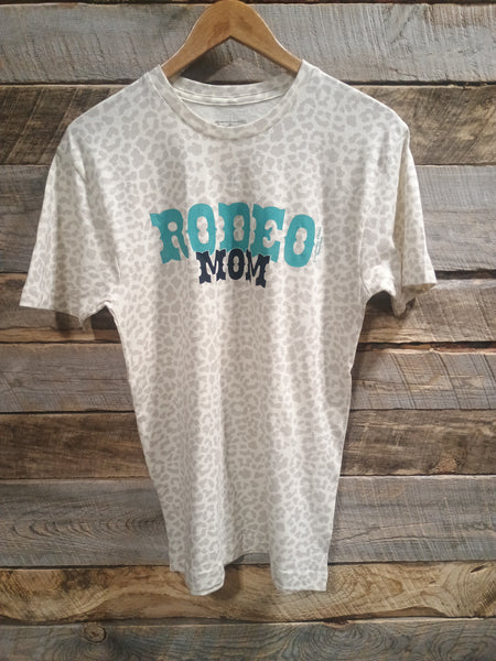 The Rodeo Mom Leopard Cream Tee