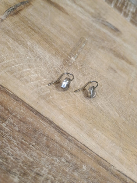The Silver Heart Earrings