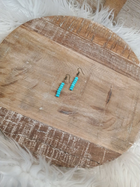 The I Will Start Turquoise Earrings