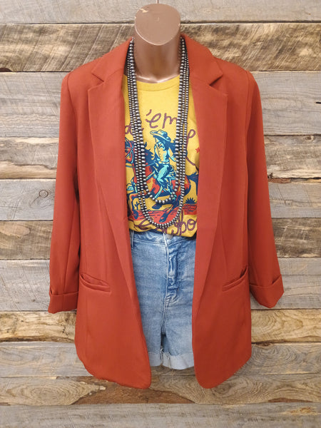 The Just Right Rust Blazer