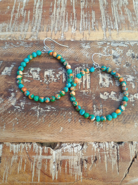 The Short Way Around Faux Navajo Pearl Multi Earrings
