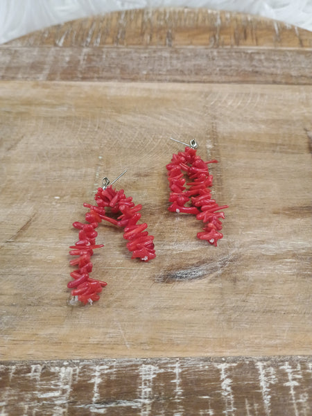 The Pieces Of This Red Earrings