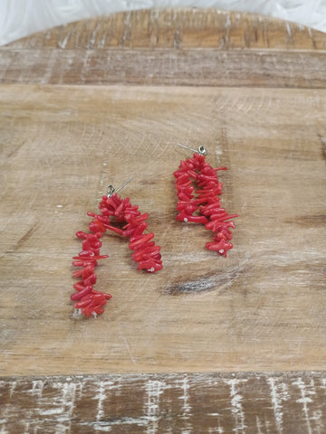 The Pieces Of This Red Earrings