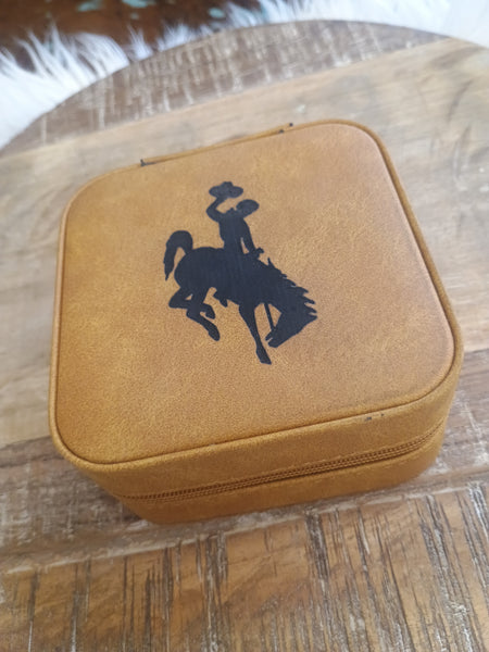 The Wyoming Jewelry Dark Tan Box