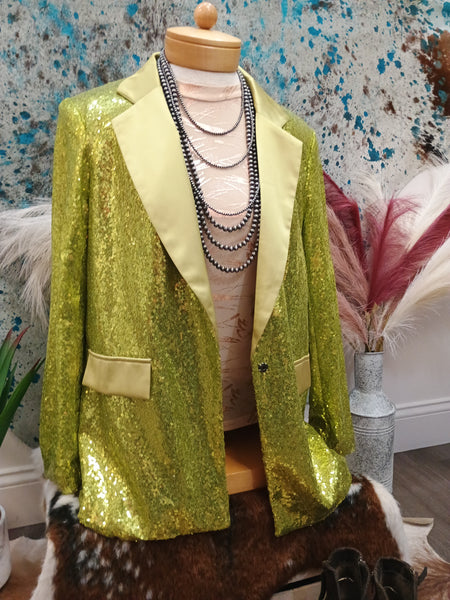 The Green Sequins Blazer