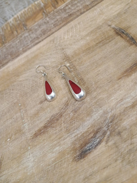 The Cry Over This Red Teardrop Earrings