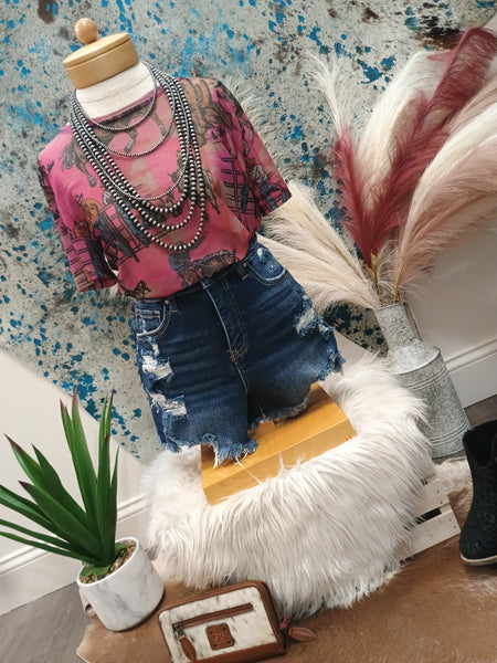 The Cowtown Couture Mesh Top
