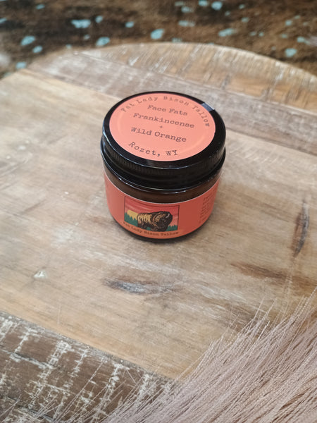 Small Frankincense & Wild Orange Face Fats Premium Whipped Bison Tallow