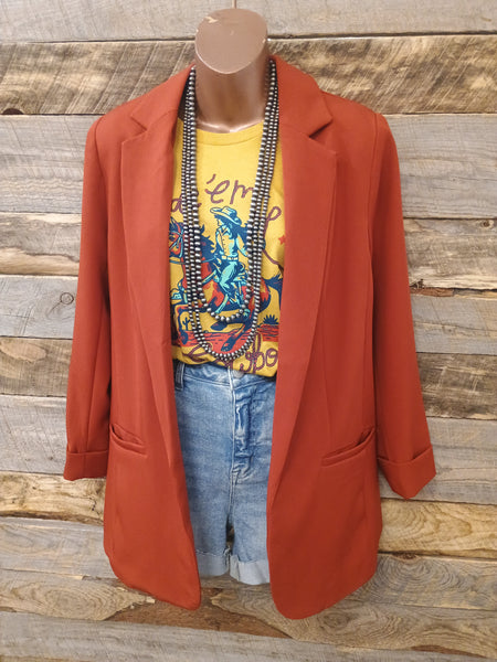 The Just Right Rust Blazer
