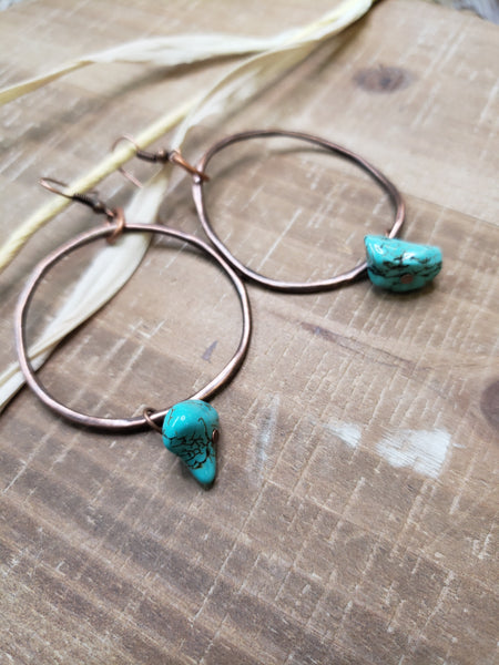 The Free To Be Copper Earrings