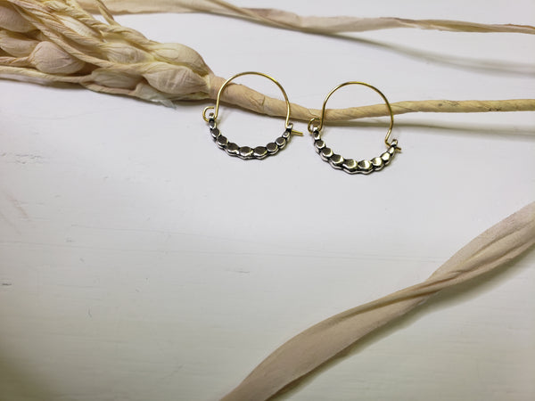 The Tiny Circle Silver Earrings