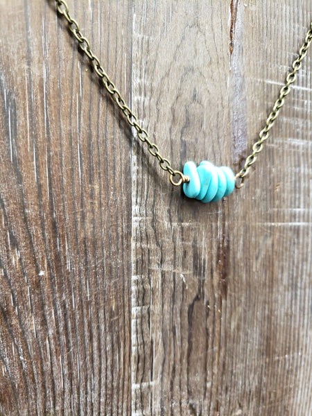 The Rocky Bar Turquoise Little Necklace