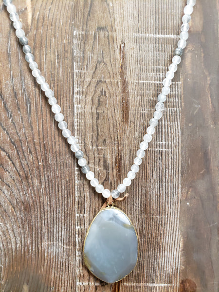 The Short Way Grey Necklace